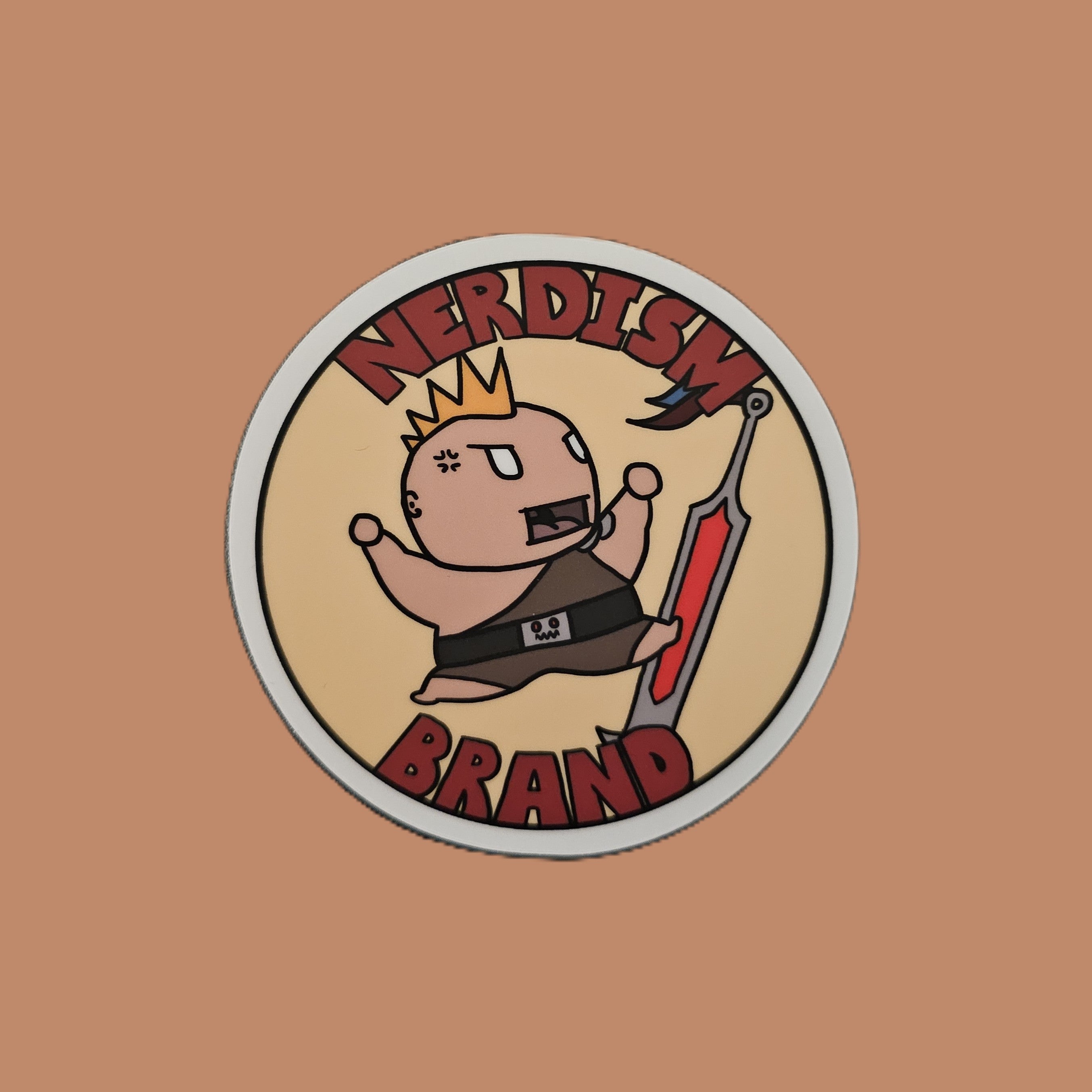 Nerdism Brand Dungeon Baby Barbarian - Sticker