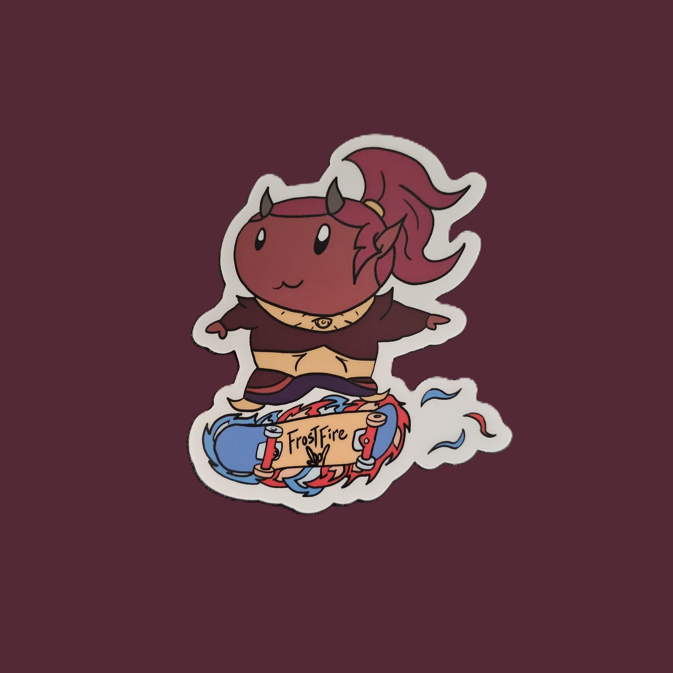 Dungeon Baby Sorcerer Frostfire Kickflip - Sticker